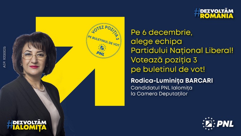 Luminiţa Barcari – MESAJ către alegători