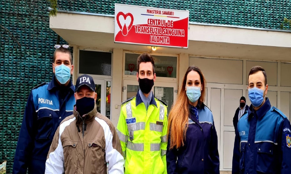 Şi poliţiştii ialomiţeni au donat sânge