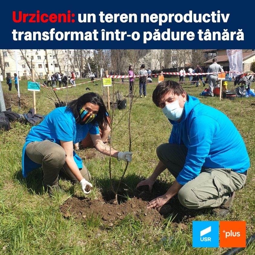 USR şi „Pădurea Copiilor”. La Urziceni
